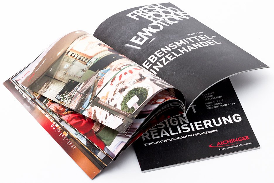 viaprinto Softcover als Produktbroschüre