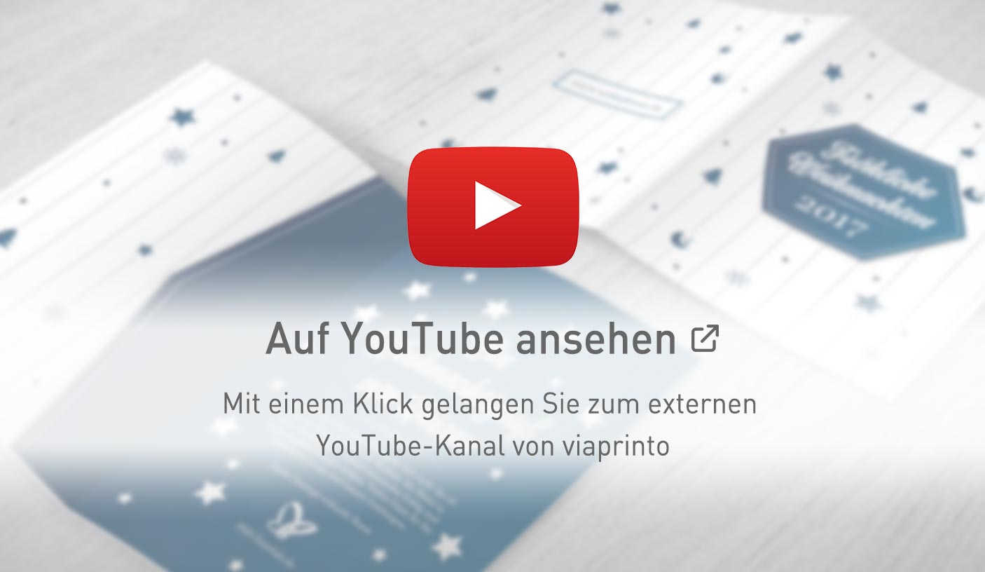 viaprinto Tutorial Weihnachtskarten