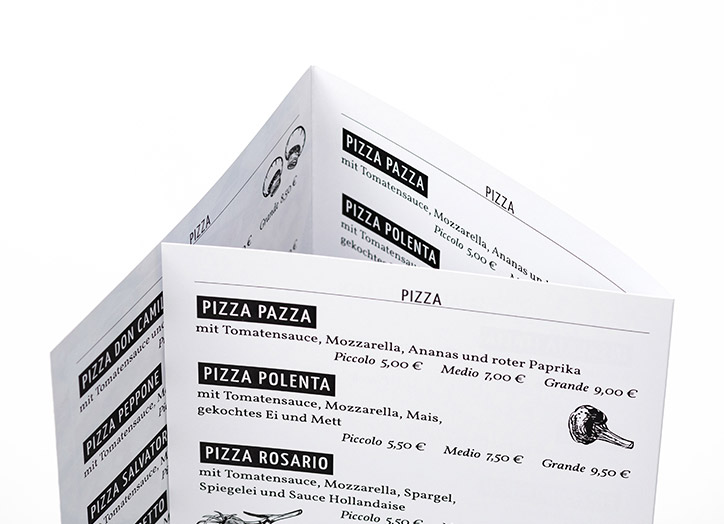 Informationen zu Imbissflyer Wickelfalz